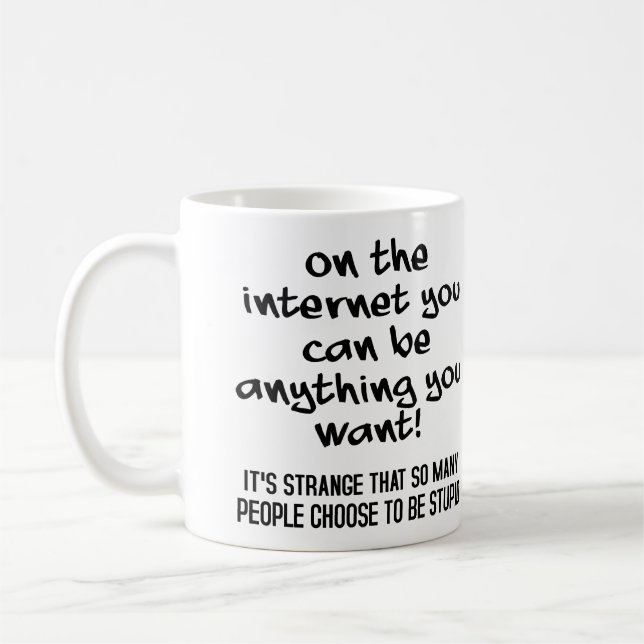 Café Escolha Caneca Engraçada ou Caneca de Viagem (Esquerda)