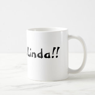 Café Escuta a caneca do humor de Linda