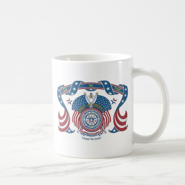 Café Espírito de América - caneca lisa (Direita)