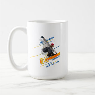 Café Esportista Radical de Skate Retrô   #15 Caneca Clá