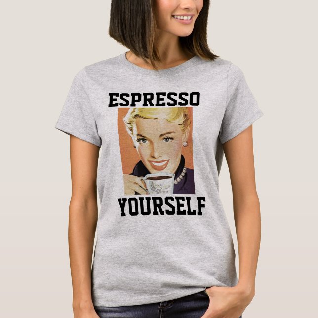 CAFÉ ESPRESSO, MULHERES T-SHIRTS (Frente)