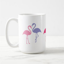 Estatuetas de Flamingo Grande Caneca 15 oz.