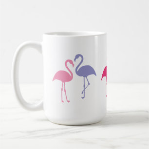 Café Estatuetas de Flamingo Grande Caneca 15 oz.