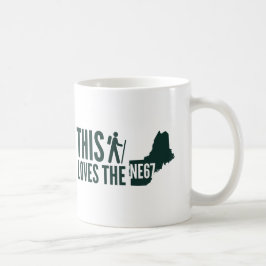 Café "Este caminhante ama Nova Inglaterra 67" caneca de