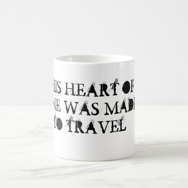 Café Este Coração Foi Feita À Caneca de viagem (Centro)