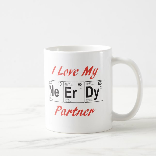 Café eu adoro minha caneca de nerd (Direita)
