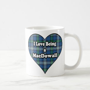 Café Eu adoro ser uma caneca de clã MacDowall