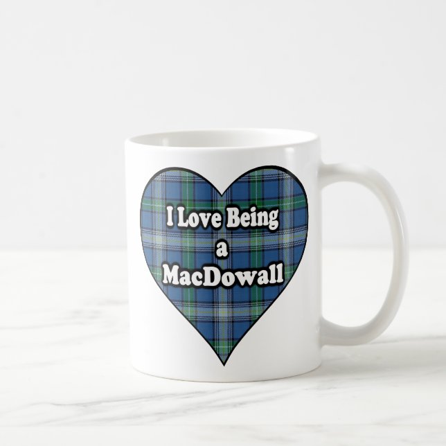Café Eu adoro ser uma caneca de clã MacDowall (Direita)