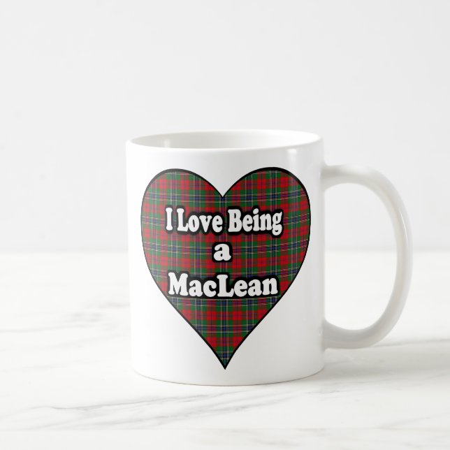 Café Eu adoro ser uma caneca de clã MacLean (Direita)