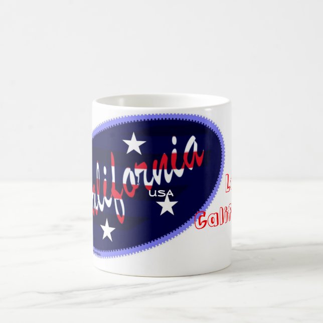 Café Eu amo a caneca de Califórnia (Centro)