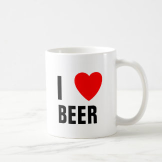 Café EU AMO a caneca de CERVEJA