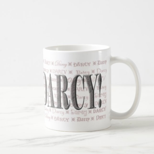 Café EU AMO a caneca de DARCY (Direita)