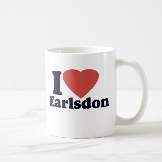 Café Eu amo a caneca de Earlsdon