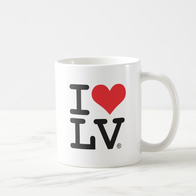 Café EU AMO a CANECA de LV® 11OZ (Direita)