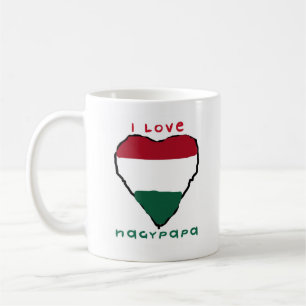 Café Eu amo a caneca de Nagypapa
