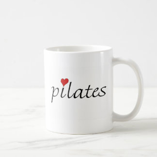 Café Eu amo a caneca de Pilates
