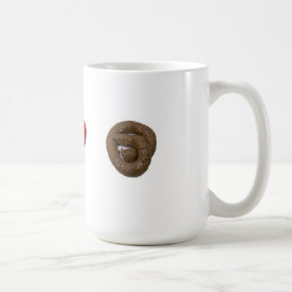 Café Eu amo a caneca de Poo