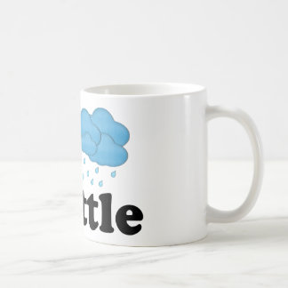 Café Eu amo a caneca de Seattle