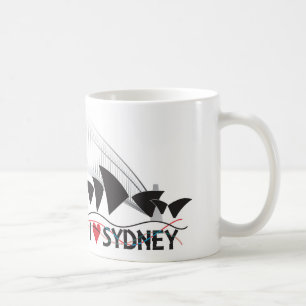 Café Eu amo a caneca de Sydney