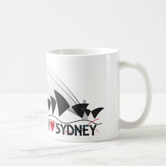 Café Eu amo a caneca de Sydney (Direita)