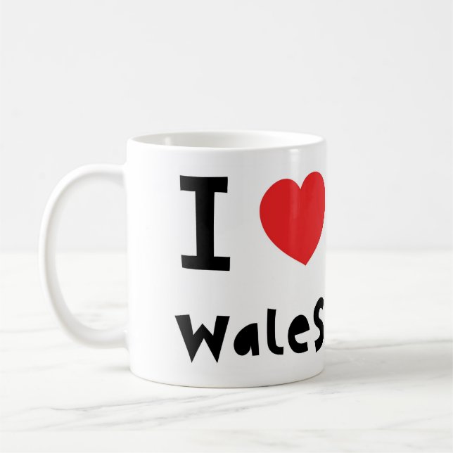 Café Eu amo a caneca de Wales (Esquerda)