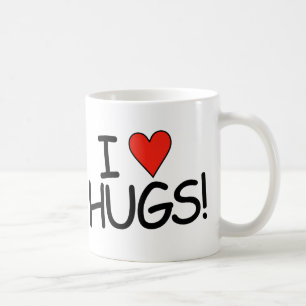 Café Eu amo Caneca de Abraços