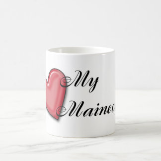 Café Eu amo minha caneca de Mainecoon
