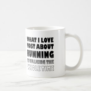 Café Eu Amo Não Correr Caneca Divertida ou Caneca de Vi