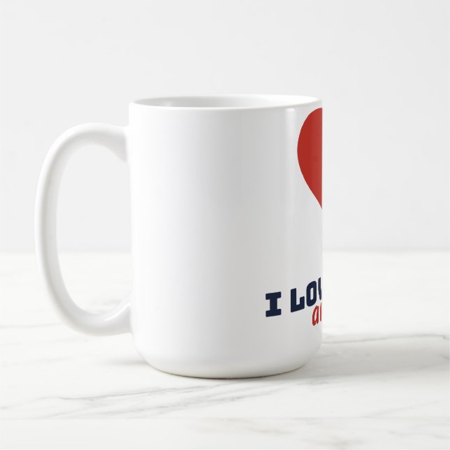 Café Eu Amo Paris De Qualquer Jeito Caneca do Coração d (Esquerda)