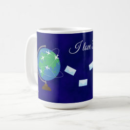 Café Eu Amo Postcrossing - Caneca de 15 oz.