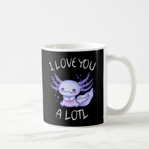 Café Eu amo você muito Axolotl apaixonado Caneca de Caf