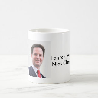 Café Eu concordo com a caneca de Nick Clegg