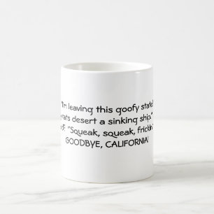 Café Eu deio a caneca de Califórnia