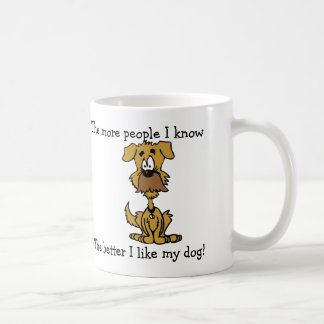 Café Eu gosto de minha caneca do cão