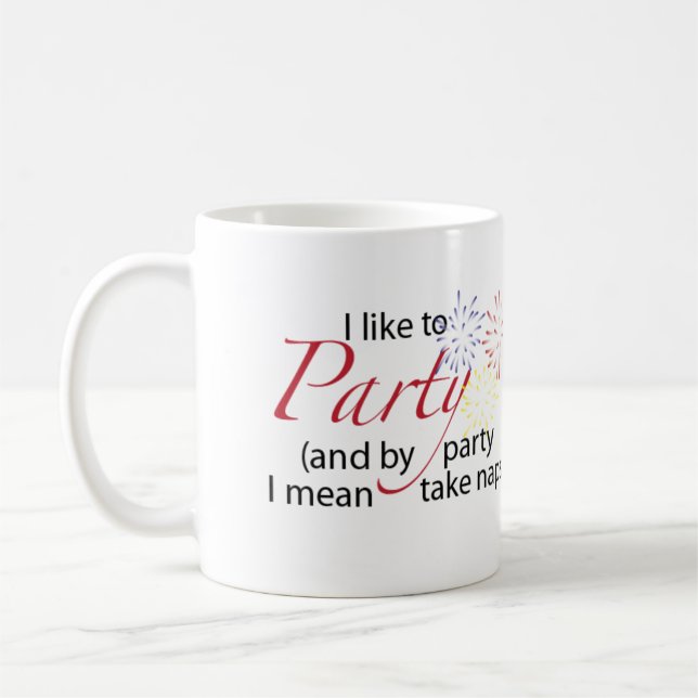 Café Eu gosto de party a caneca (Esquerda)