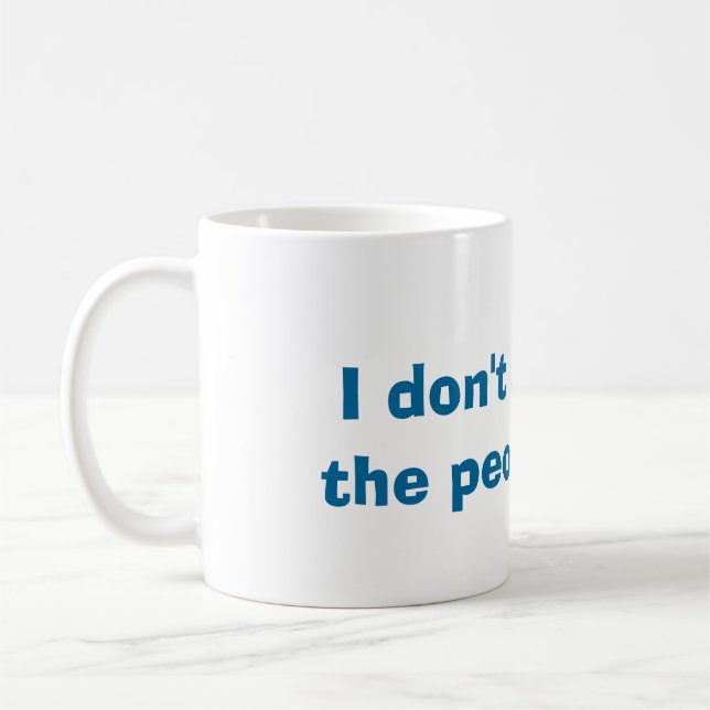 Café Eu não gosto de pessoas da caneca (Esquerda)