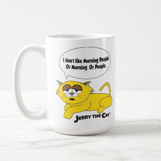 Café "Eu não gosto de Pessoas de manhã" Jerry, a caneca (Esquerda)