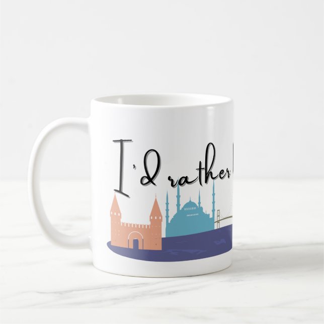 Café Eu Preferencialmente na Caneca de viagem de Istamb (Esquerda)