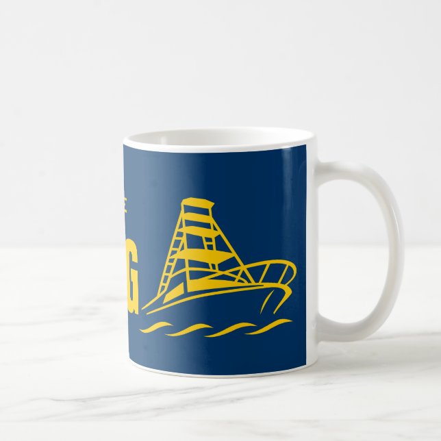 Café Eu preferiria caneca de barco | design de lancha (Direita)