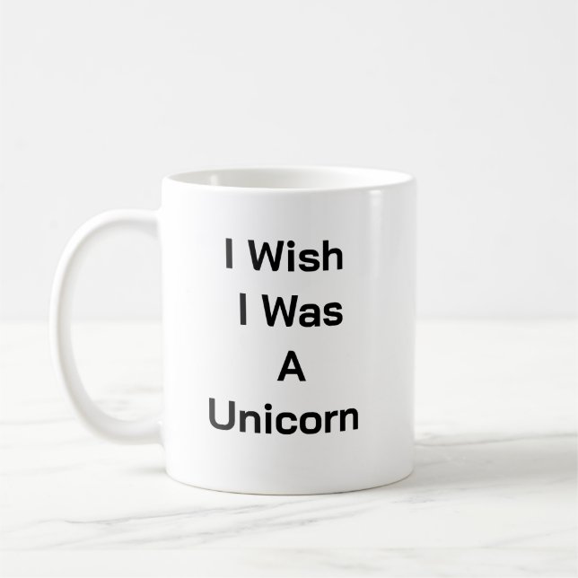 Café eu queria ser uma caneca de unicórnio (Esquerda)