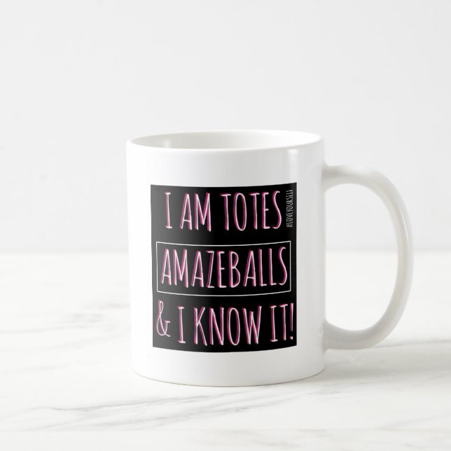 Café Eu sou caneca de Amazeballs dos bolsas (Direita)