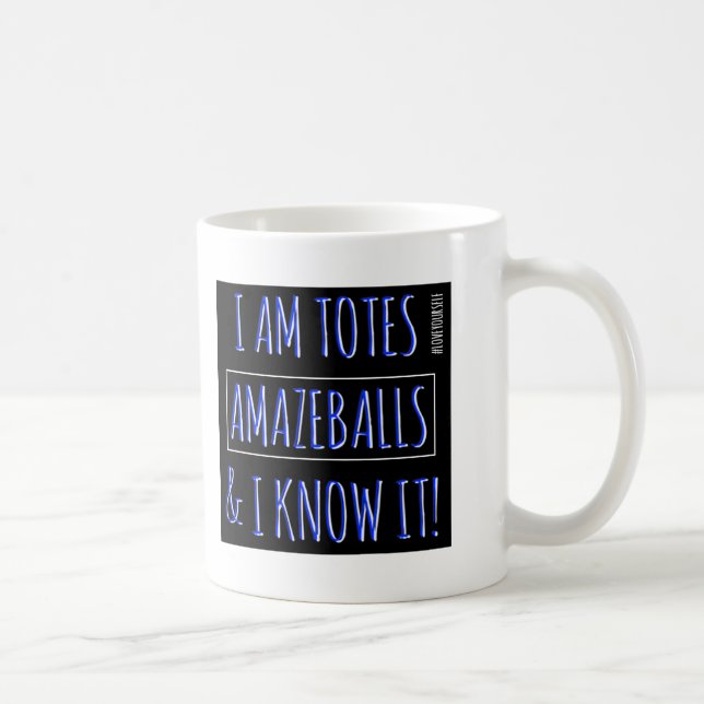 Café Eu sou caneca de Amazeballs dos bolsas (Direita)
