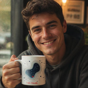 Café Eu Sou Claude. Caneca de presente para nerds