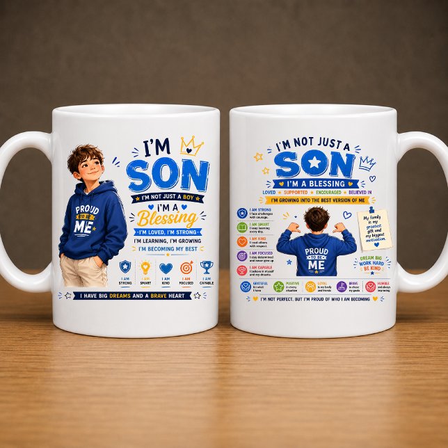 Café Eu Sou Design de Caneca do Filho | Design de Canec (Criador carregado)
