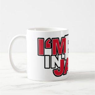 Café Eu sou grande na caneca de Japão