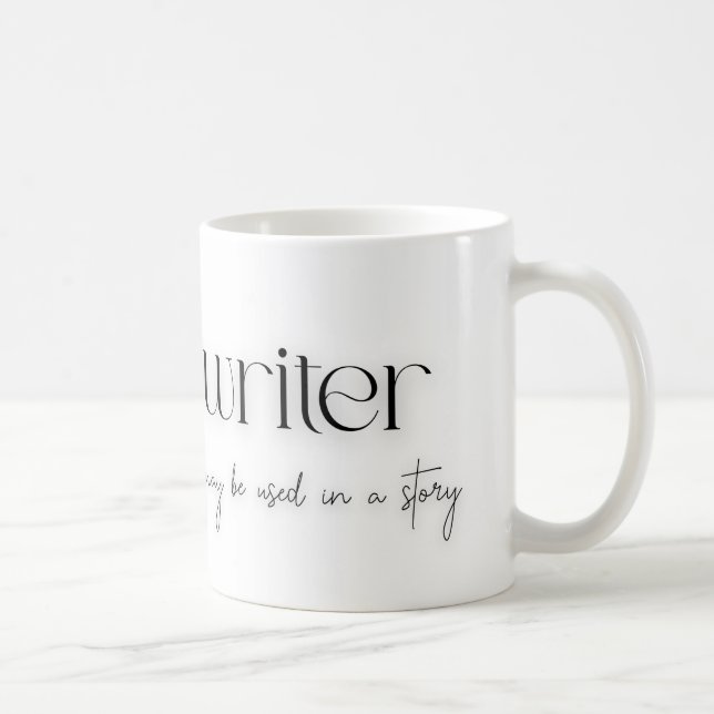 Café Eu sou uma caneca de escritor (Direita)