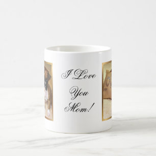 Café Eu te amo caneca do filhote de cachorro do