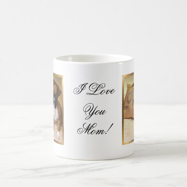 Café Eu te amo caneca do filhote de cachorro do (Centro)
