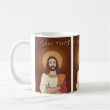 "Eu vi que" caneca de Jesus