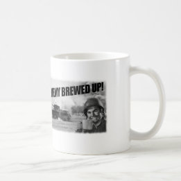 Café Fabricado cerveja acima! Caneca de café, mundo dos